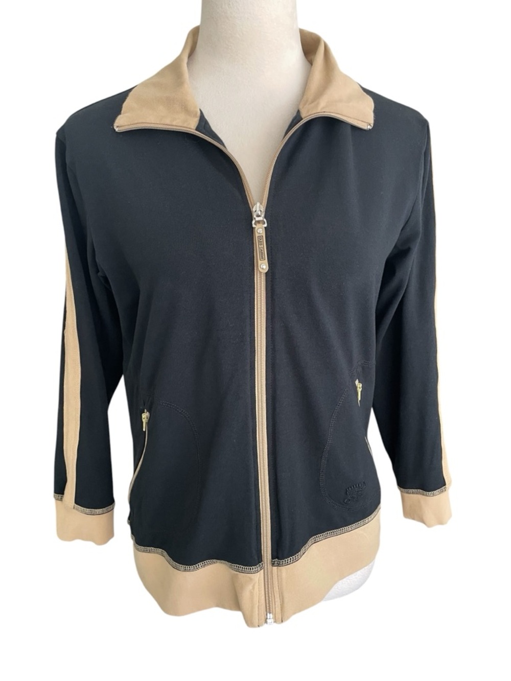 Oleg Cassini Sport Jacket Women S Preppy Activewear Athleisure Exercise Workout